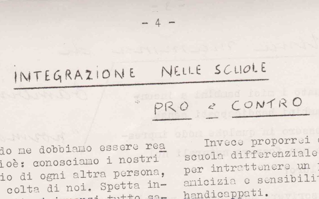 Integrazione nelle scuole: pro e contro