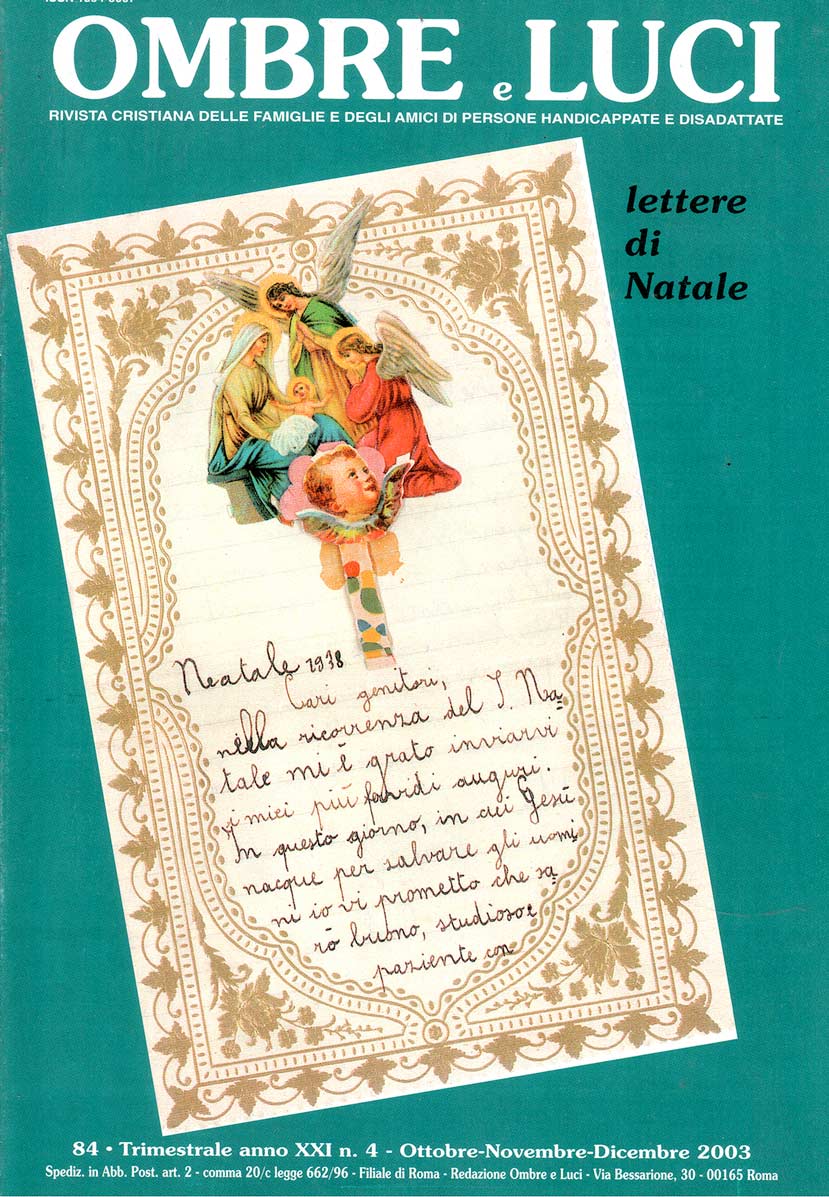 Copertina Ombre e Luci n. 84 - 2003 - Lettere di Natale