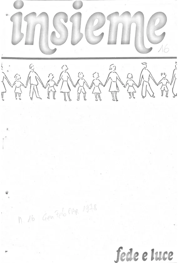 Insieme n. 16 – Bollettino Fede e Luce – 1978