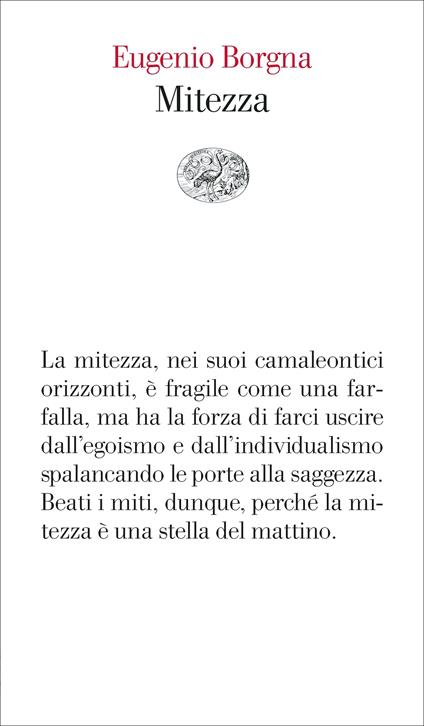 Copertina di "Mitezza" di Eugenio Borgna (Einaudi, 2023)